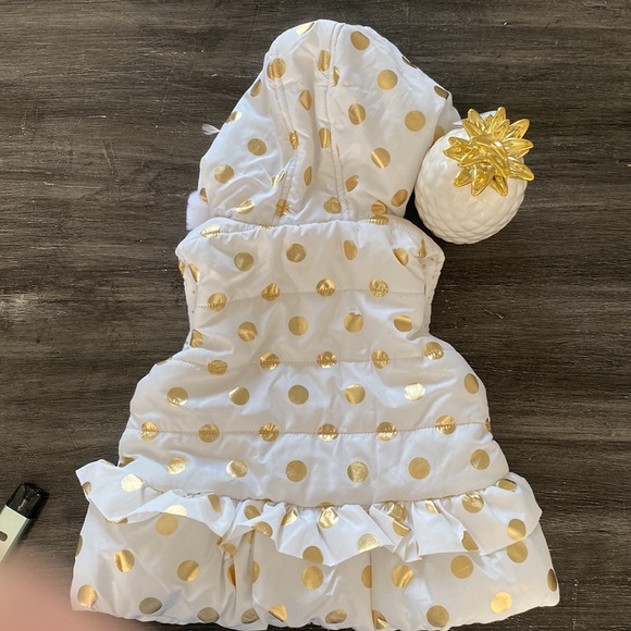 🍍Little Me /Polka Dot/zip/Vest/ size-12M🍍@17 - Picture 2 of 2